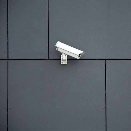 Photo of a surveillance camera