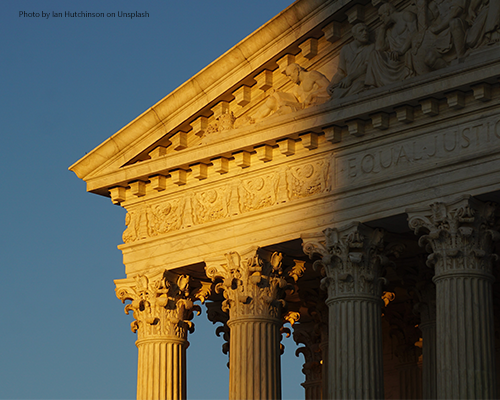 A photo of the supreme court of the United States by Photo by Ian Hutchinson from Unsplash