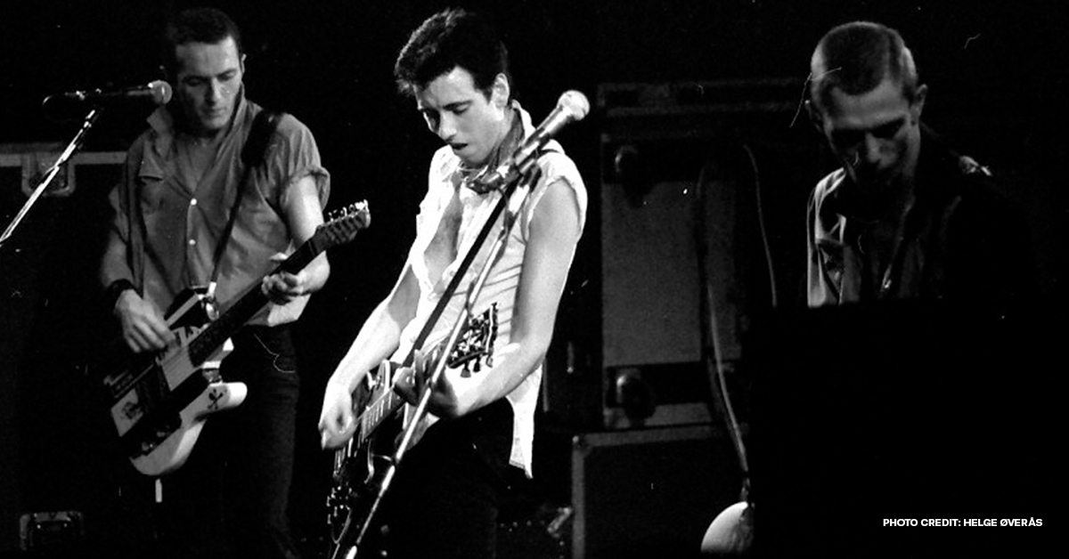 A photo of the Clash in concert