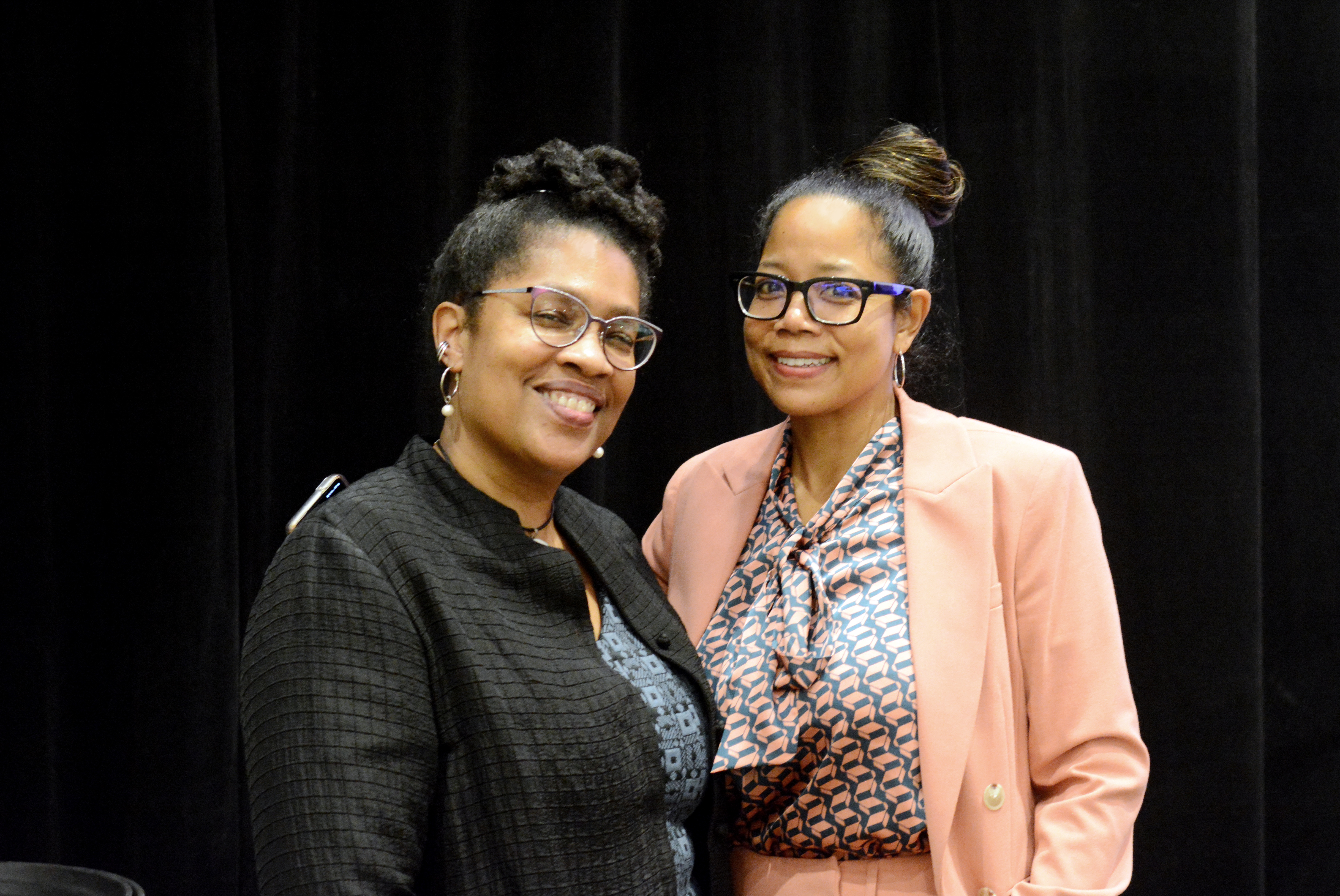 Michele Storms with Keynote Speaker Twyla Carter (CEO and Attorney-in-Chief of The Legal Aid Society)