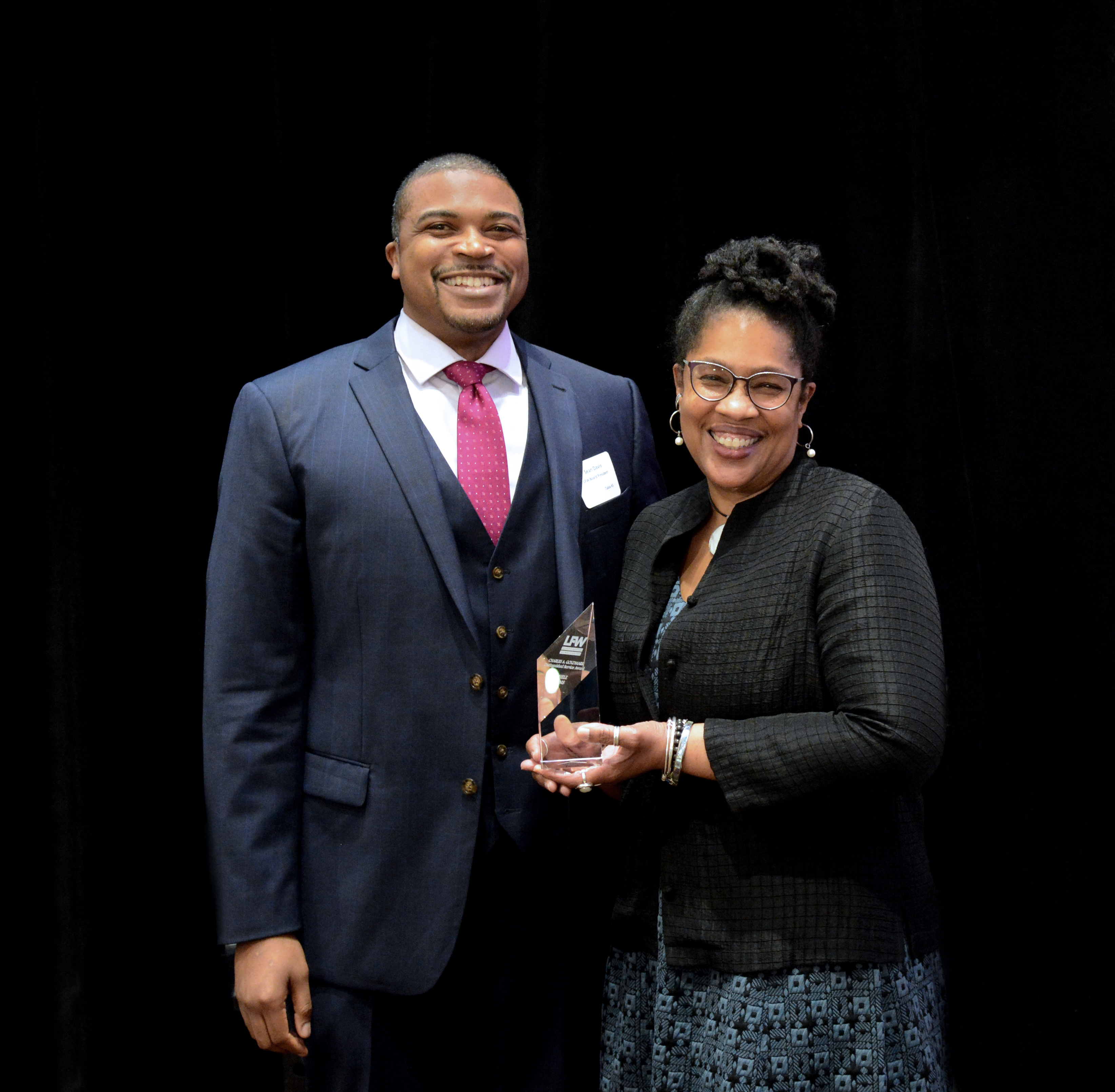 Michele Storms with Sean Davis (LFW Board President & Principal Corporate Counsel at Microsoft)