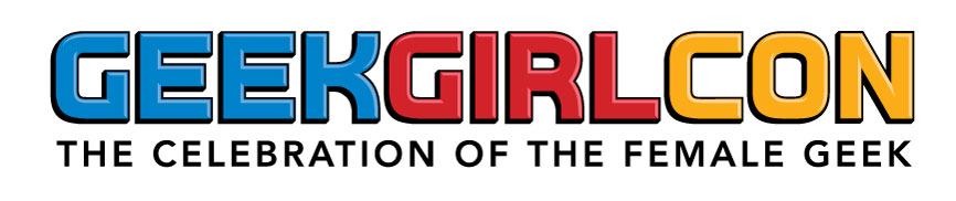 Logo of Geek Girl Con. A celebration of the female geek.