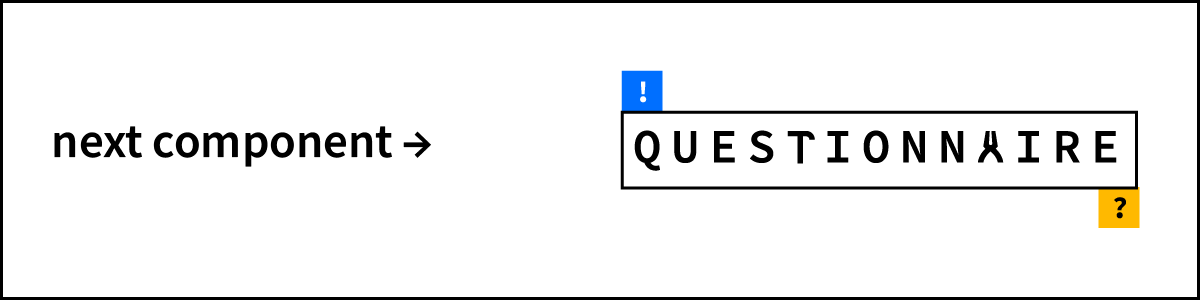 An image with a link taking you to the next component of the toolkit: questionnaire.