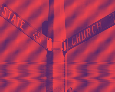 A photo of street signs at the intersection of Church and State