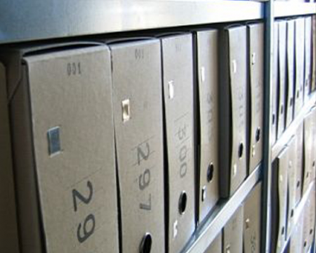 Photo of filing boxes