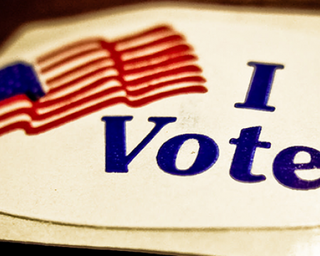 Photo of an I voted sticker