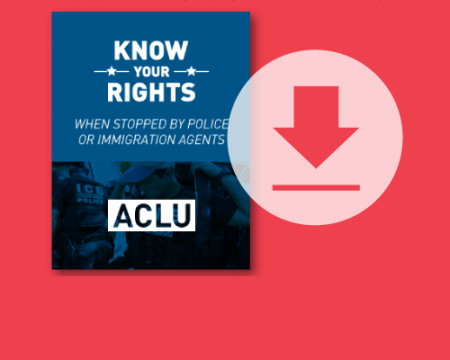 Download our know your rights with police and immigration guide