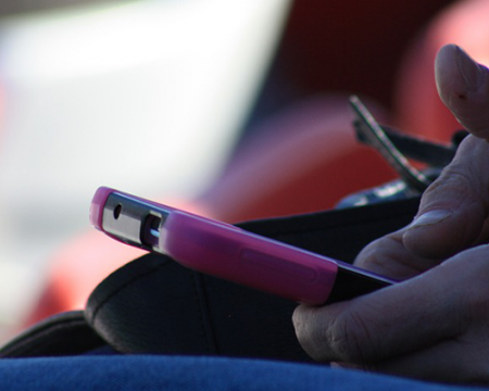 Photo of someone texting