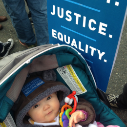 ACLU of WA marching in MLK march 2017