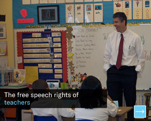 The free speech rights of teachers