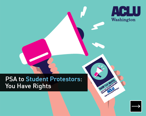 PSA to student protesters: You have rights!