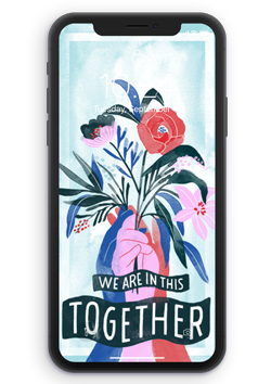 We are in this together phone wallpaper preview image