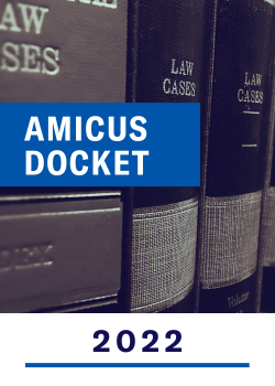 Publication cover for ACLU of Washington's 2022 amicus docket 
