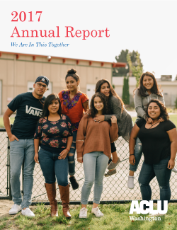 Cover of 2017 Annual report entitled "We are in this together"