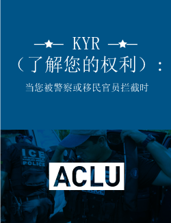 KYR(了解您的权利): 当您被警察或移民官员拦截时