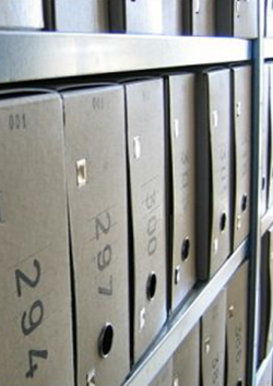 Photo of file boxes