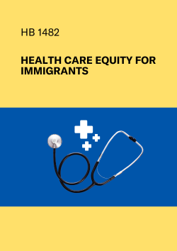  HB 1482 Health Care Equity for Immigrants