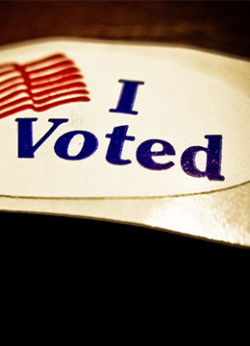 Photo of an I voted sticker