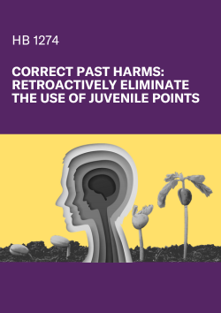 HB 1274 Correct Past Harms: Retroactively Eliminate the Use of Juvenile Points 
