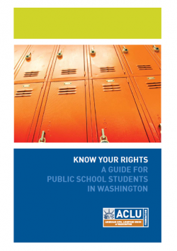 Cover of student rights guide
