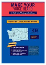 An image of the cover of Make Your Voice Heard: A Guide to the Washington Legislature