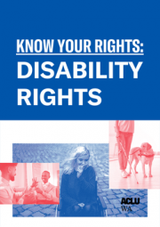 Know Your Disability Rights document cover