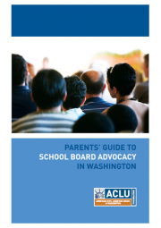 Cover of the school board advocacy guide