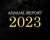 Annual Report 2023 Download Cream and Yellow text that says Annual Report 2023 over a black starry sky