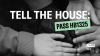 A black and white photo of many hands in various skin tones and ages piled on top of one another with the words "Tell the House: Pass HB 1325" on top.