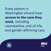 KOCA IG access to care light blue background with text that says every patient deserves access to the care they need